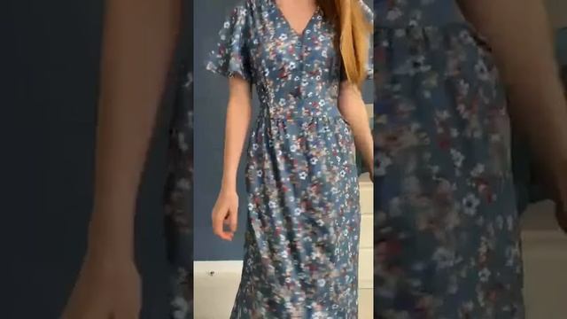 ЛЕТНЕЕ ЖЕНСКОЕ ПЛАТЬЕ НА ШНУРОВКЕ. смотреть онлайн