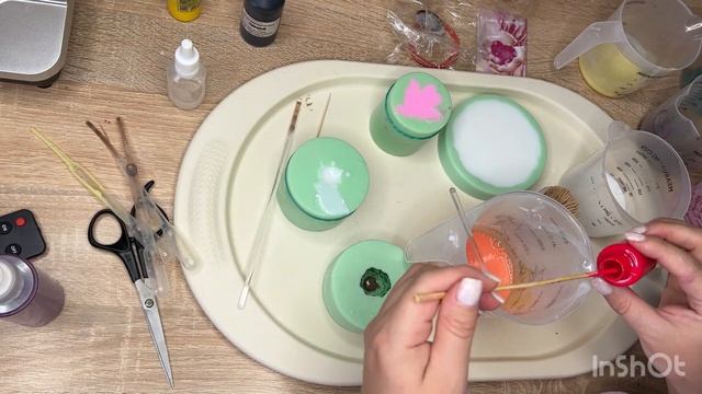 Распаковка посылки и заливка силиконовых форм для мыла от Saponelli #handmade #soap #мыловарение смотреть онлайн