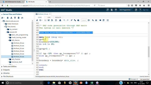 SM 05 Generate SAS code in Excel n then directly in SAS using Call Execute macro смотреть онлайн