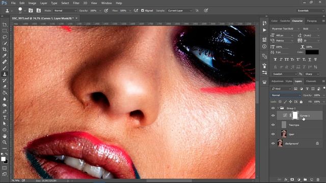 Ретушь Лица в Фотошопе #1 (Ч.1/2) смотреть онлайн