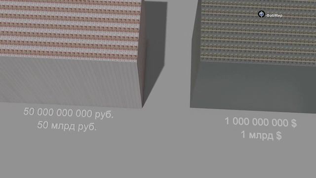 Сравним объем бумажных денег, пачки из 5000 руб и 100 долларов смотреть онлайн