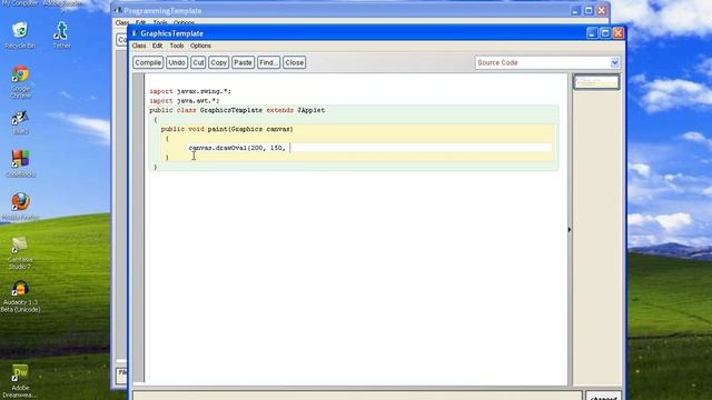 JavaLesson1 4b GraphicsCircle смотреть онлайн