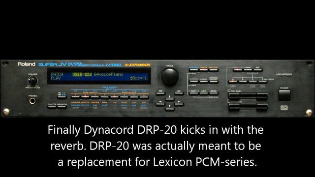 Roland JV-1080 T.C-Finalizer, Ensoniq DP/4 then Dynacord DRP-20 step by step смотреть онлайн