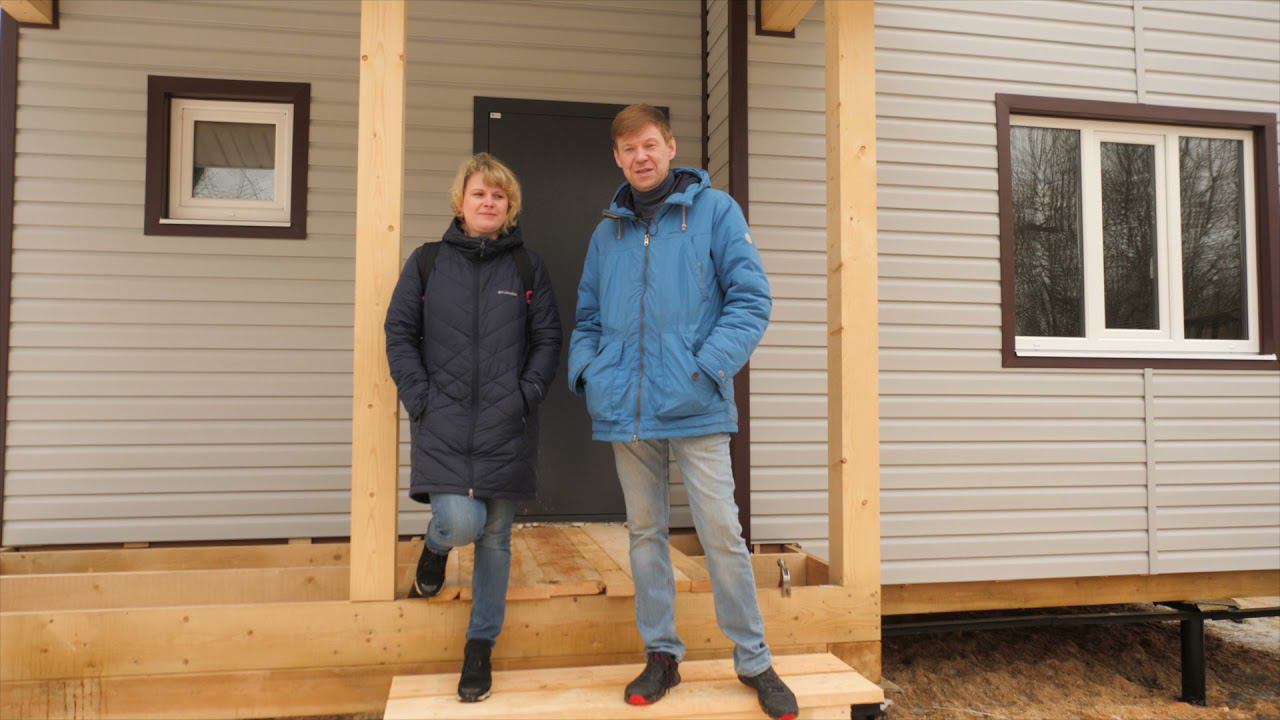 Отзыв о строительстве каркасного дома 7,5х8 в деревне Лопухинка смотреть онлайн