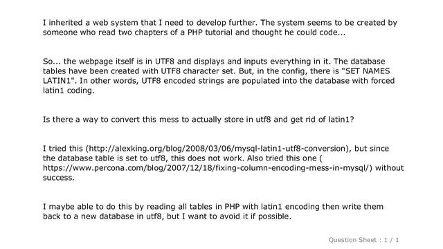 MySQL : How to convert mysql latin1 to utf8 смотреть онлайн