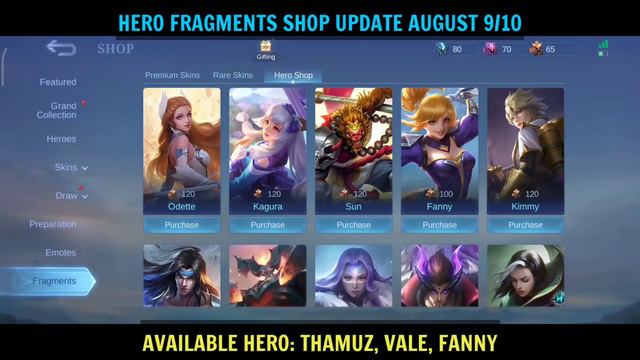 ALL FRAGMENT SHOP UPDATES! RARE FRAGMENTS UPDATE (AUGUST) 2022!! - MLBB смотреть онлайн
