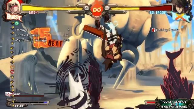 Guilty Gear xrd Revelator 2 : Quick Zato-1 Great White Combos смотреть онлайн