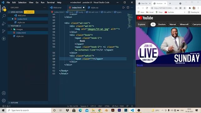 Youtube UI design using HTML and CSS | Create Youtube UI | Rohit Gupta | Code Race смотреть онлайн