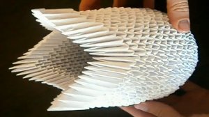 Модульное оригами. Ваза оригами из модулей!