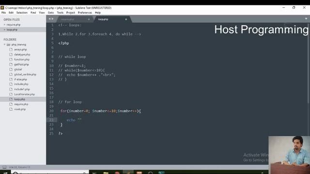 PHP Loops For ,While ,Foreach, Do While -13 смотреть онлайн