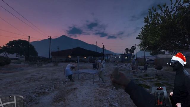 Новогодний GTA 5 в VR смотреть онлайн
