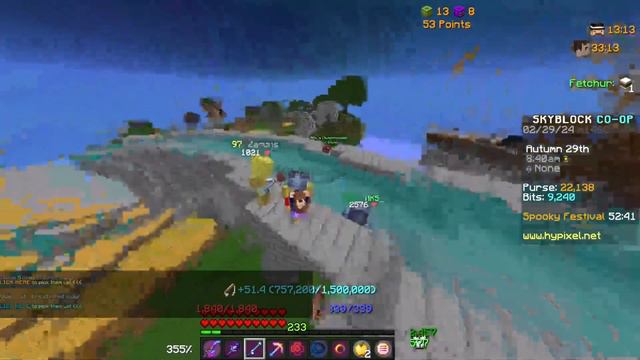 Losing my SANITY whilst FISHING in Hypixel skyblock! [1] смотреть онлайн