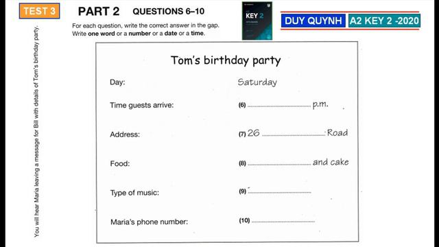 A2 KEY 2 – AUTHENTIC PRACTICE TESTS 2020 – TEST 3 PART 2 #a2key2 #ket2020 смотреть онлайн