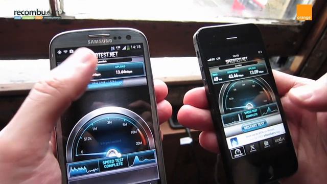 Apple iPhone 5 VS Samsung Galaxy S3 LTE: 4G speed test смотреть онлайн