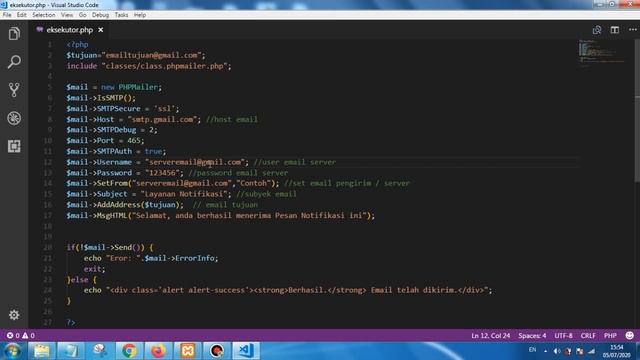 Cara Membuat Notifikasi EMail dengan PHP Mailer смотреть онлайн