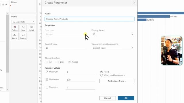 Dynamic Filters using Parameters | #Tableau Course #65 смотреть онлайн