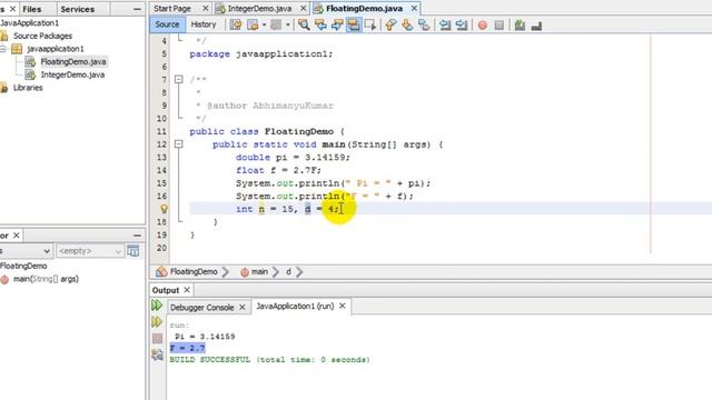 7. Floating Point Data Types in Java смотреть онлайн