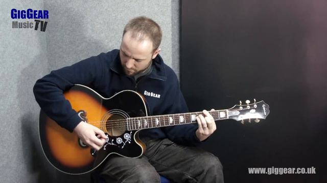 Epiphone EJ-200ce Acoustic Guitar Demo смотреть онлайн