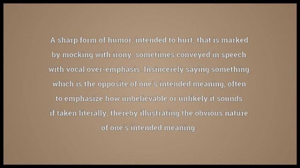 Sarcasm Meaning