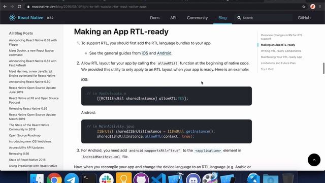 Add internationalization and RTL layout support to your React Native app using react-i18next смотреть онлайн