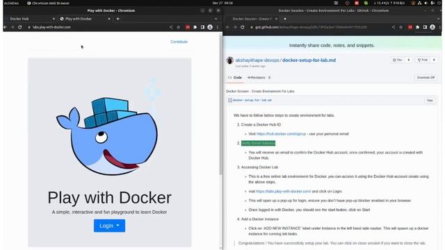 Setup Environment(Play With Docker) To Practice Docker смотреть онлайн