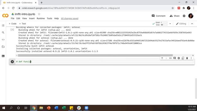 Intro to lmfit in Colab [CC] смотреть онлайн