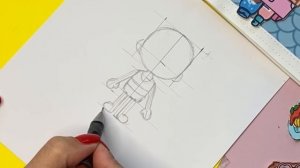 РИСУЕМ ПЕРСОНАЖА ТОКА БОКА / БУМАЖНЫЕ КУКЛЫ / ДОМ ТОКА БОКА / ДОМИК В ТЕТРАДИ
