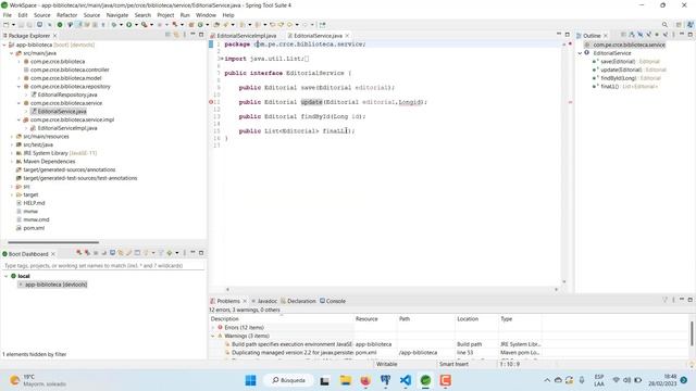 SPRING BOOT + ANGULAR + POSTGRESQL #8 Creación de la capa service en Spring Boot. смотреть онлайн