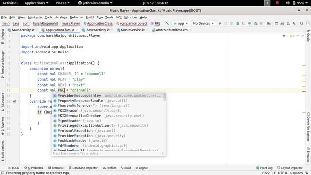 33.Creating ApplicationClass | Music Player App | Android Development Kotlin in Hindi смотреть онлайн