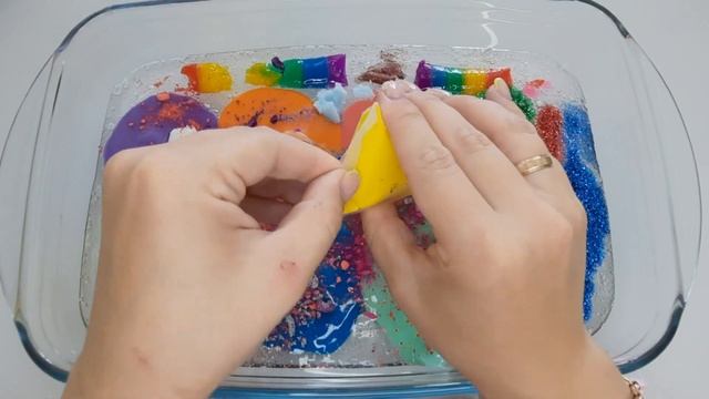 ASMR?Mixed cosmetics and slime/bright slime from cosmetics/Смешали косметику и слайм/блестящий слай смотреть онлайн
