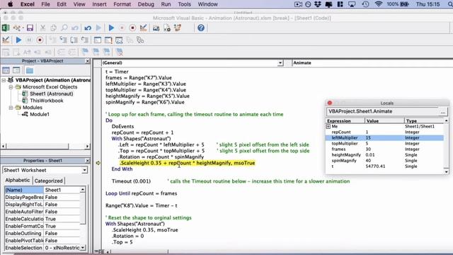 Animations in Excel using VBA смотреть онлайн