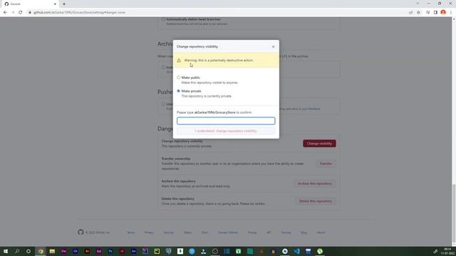 How to change GitHub repository from Public To Private 2022 смотреть онлайн