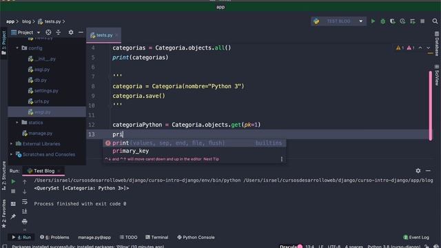 Curso de Django: Utilizar PyCharm para ejecutar scripts смотреть онлайн