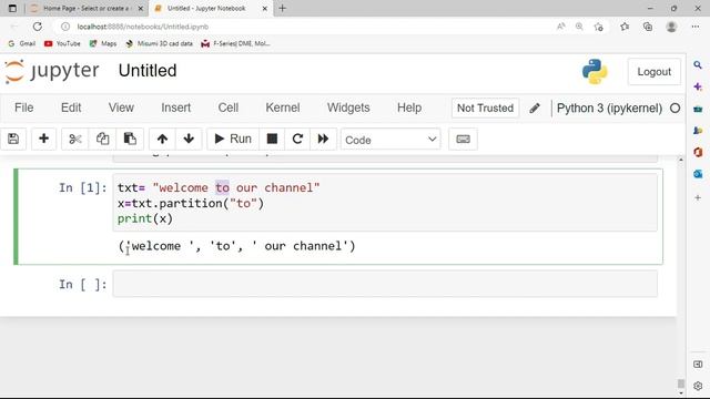 PARTITION METHOD-STRING METHOD-HOW TO USE PARTITION IN PYTHON-PYTHON FOR BRGINNERS-FUN PYTHON смотреть онлайн