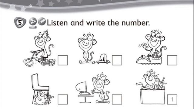 Kid's Box 1, Unit 3, AB, page 20, exercise 5 смотреть онлайн