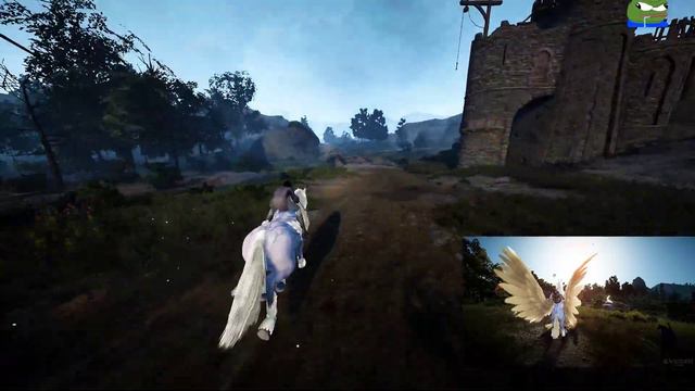 Pegasus Gliding in Serendia - Black Desert Online смотреть онлайн