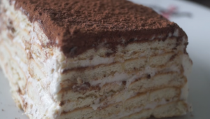 Торт без выпечки на скорую руку А-ля "Тирамису"