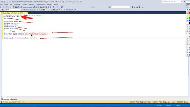 MOSTRAR TITULO Y AÑO DEL LIBRO(DATEPART) смотреть онлайн