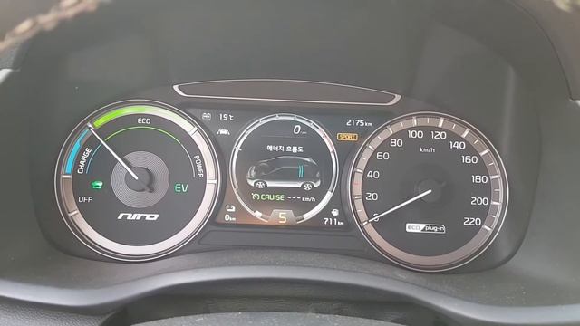 Kia Niro Sport mode test смотреть онлайн