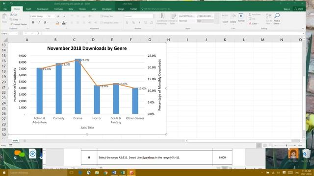 Excel Chapter 3: Charts смотреть онлайн