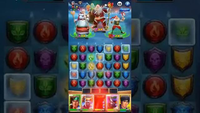 Empires and Puzzles Santa’s challenge advanced stage 24 boss fight смотреть онлайн