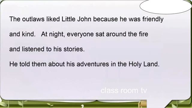 ENGLISH Language Practice || ROBIN HOOD Story|| Classroom TV