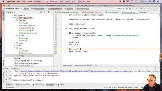 052 :: Python :: Tkinter :: Matplotlib - plot credits and debits смотреть онлайн