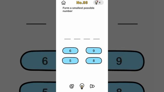 Brain Out Level 93 Solution Form A Smallest Possible Number #BrainOutAnswer