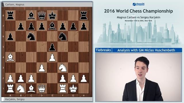 Carlsen - Karjakin Tiebreaks World Chess Championship 2016 | Grandmaster Analysis смотреть онлайн