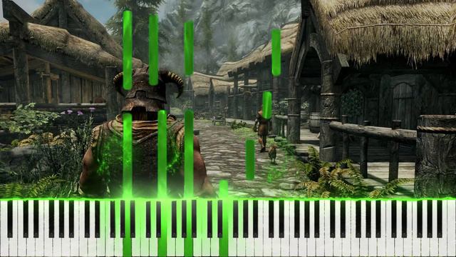 The Elder Scrolls V Skyrim - Village reveal musics Piano смотреть онлайн