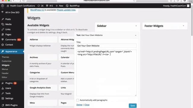 How to Create a Clickable Image Link on Your Wordpress Website Part 2 смотреть онлайн
