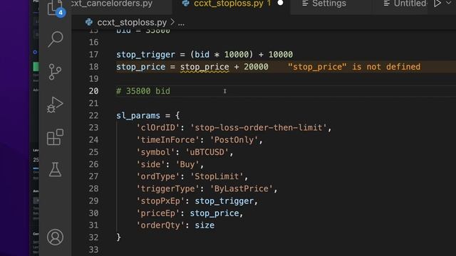 CCXT Tutorial - How to Create a STOP LOSS algorithmically (python & phemex) смотреть онлайн