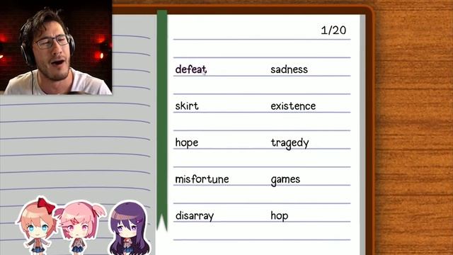 Markplier not being able to decide who to write a poem for, for 40 seconds (Markplier ddlc) смотреть онлайн