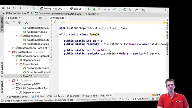 C# Clean Arch Entity Framework Core 2018 | S4P2 | Cleaning up code and adding new project смотреть онлайн